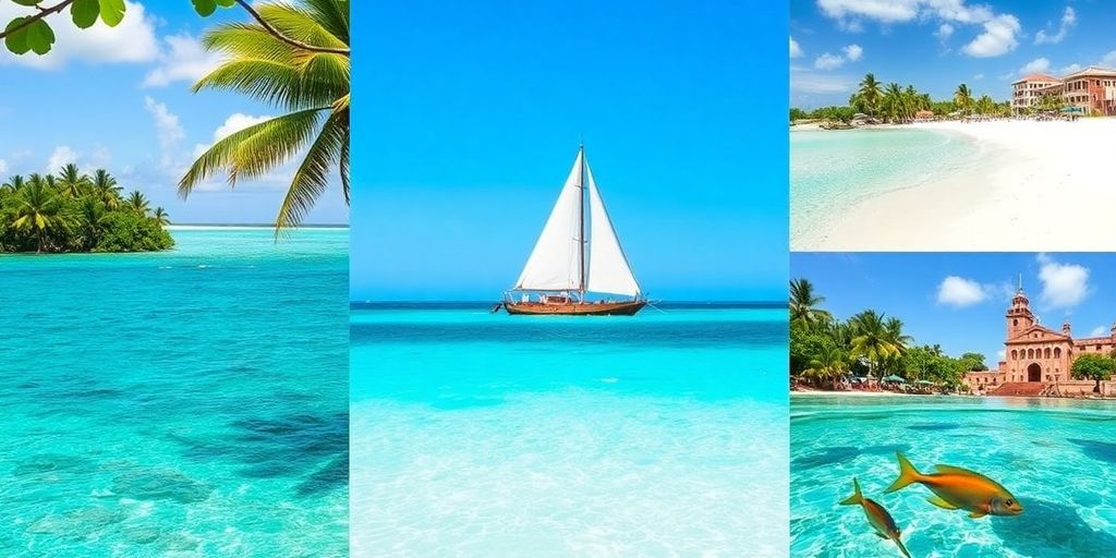 Zanzibar: serene beaches, turquoise ocean, traditional dhow, historic Stone Town.